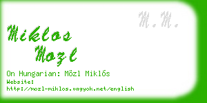 miklos mozl business card