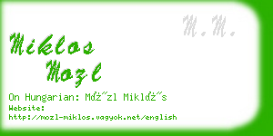miklos mozl business card